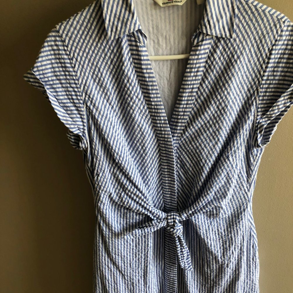 EUC Vineyard Vines Seersucker dress